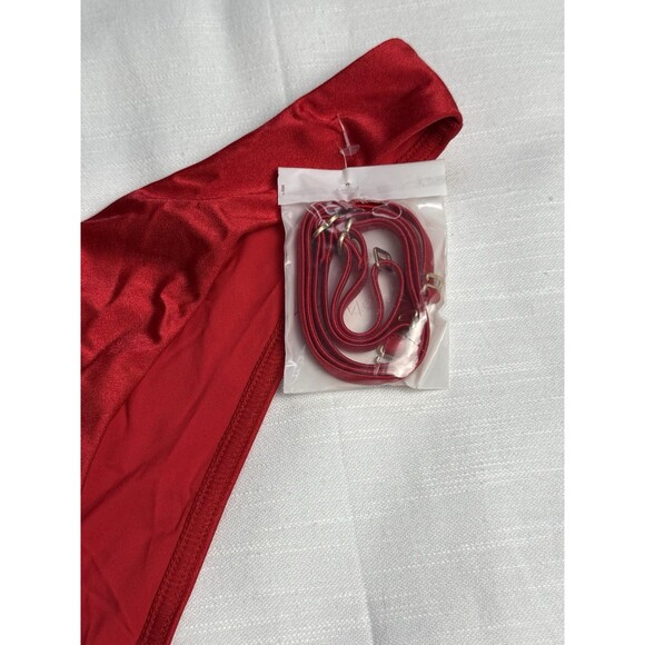 Zimmermann Raie Bikini Bottom In Red Sz 4 US 12 New - Picture 5 of 9